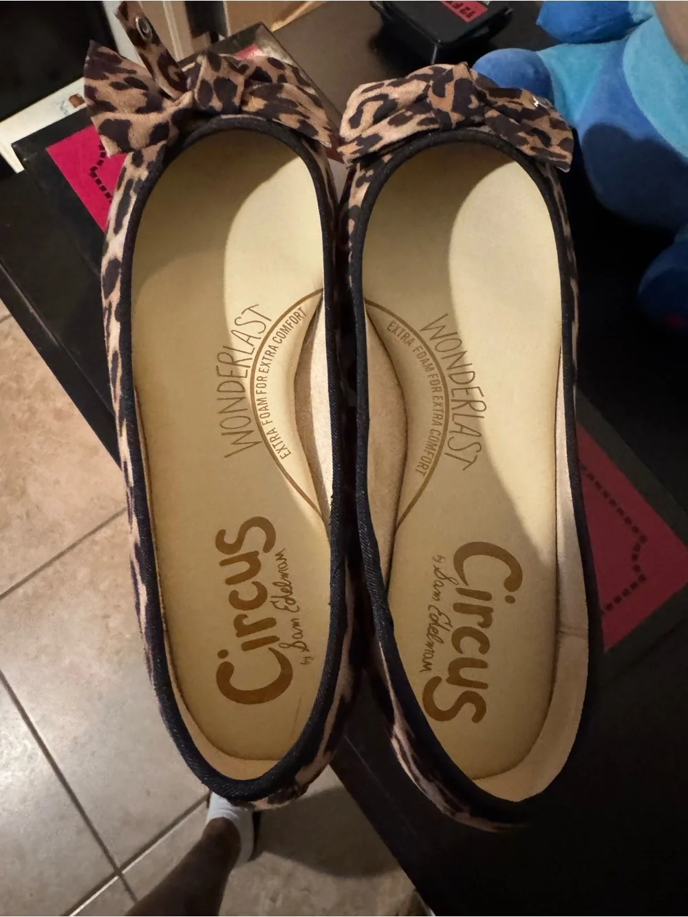 Circus by Sam Edelman Leopard Print Bow Ballet Flats - Picture 4 of 8